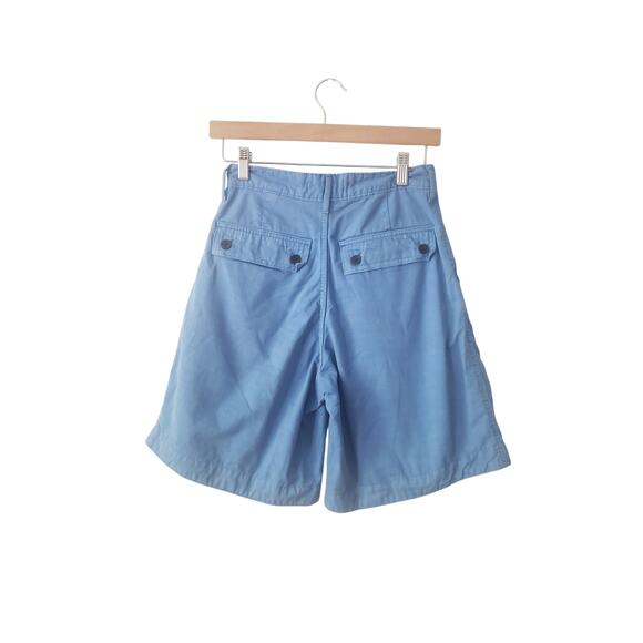 Everlane The Tourist Cotton/Linen Blend Bermuda Short in Horizon Blue Size 00 - Picture 2 of 6